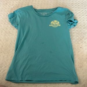 A tee shirt with a cool design on the back